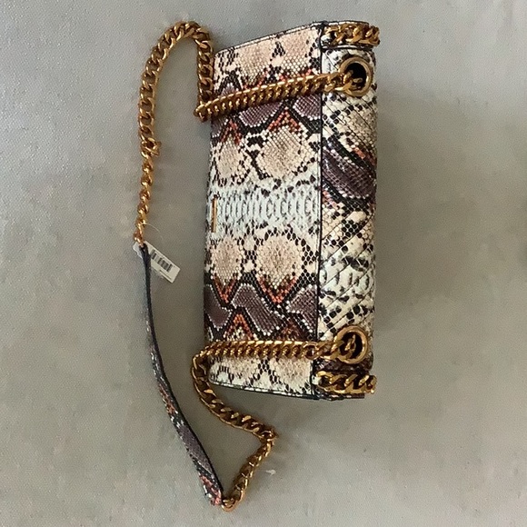ALDO Snake Print Chain Border Crossbody Bag NWT - Picture 5 of 8